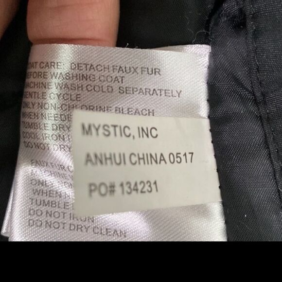 Michael Kors Faux Fur Heavyweight Hooded Parka Coat Size 8 - Picture 10 of 15